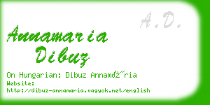 annamaria dibuz business card